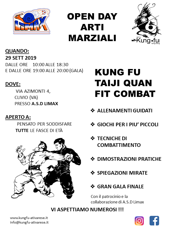 Open day arti marziali - kungfu-ativarese